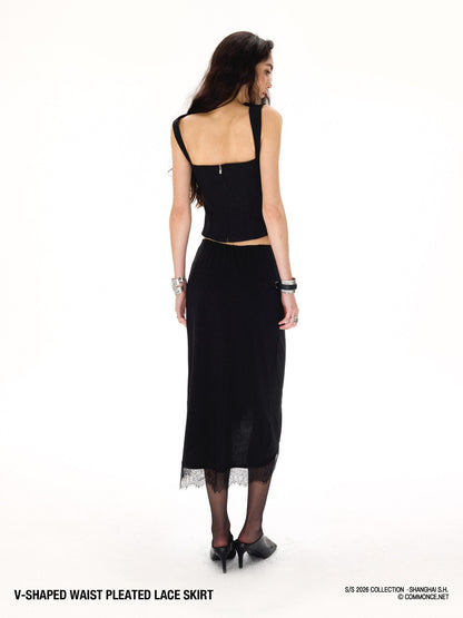 commonce net Asymmetrical V Waist Ruched Paneled Women&