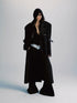 commonce net Black Patchwork Notch Lapel Women&