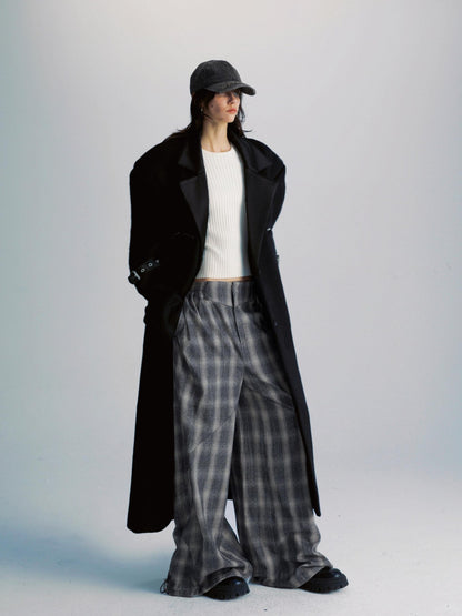 commonce net Black Patchwork Notch Lapel Women&
