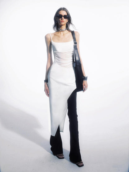 commonce net Black Pleated Patchwork Micro Flare Women&