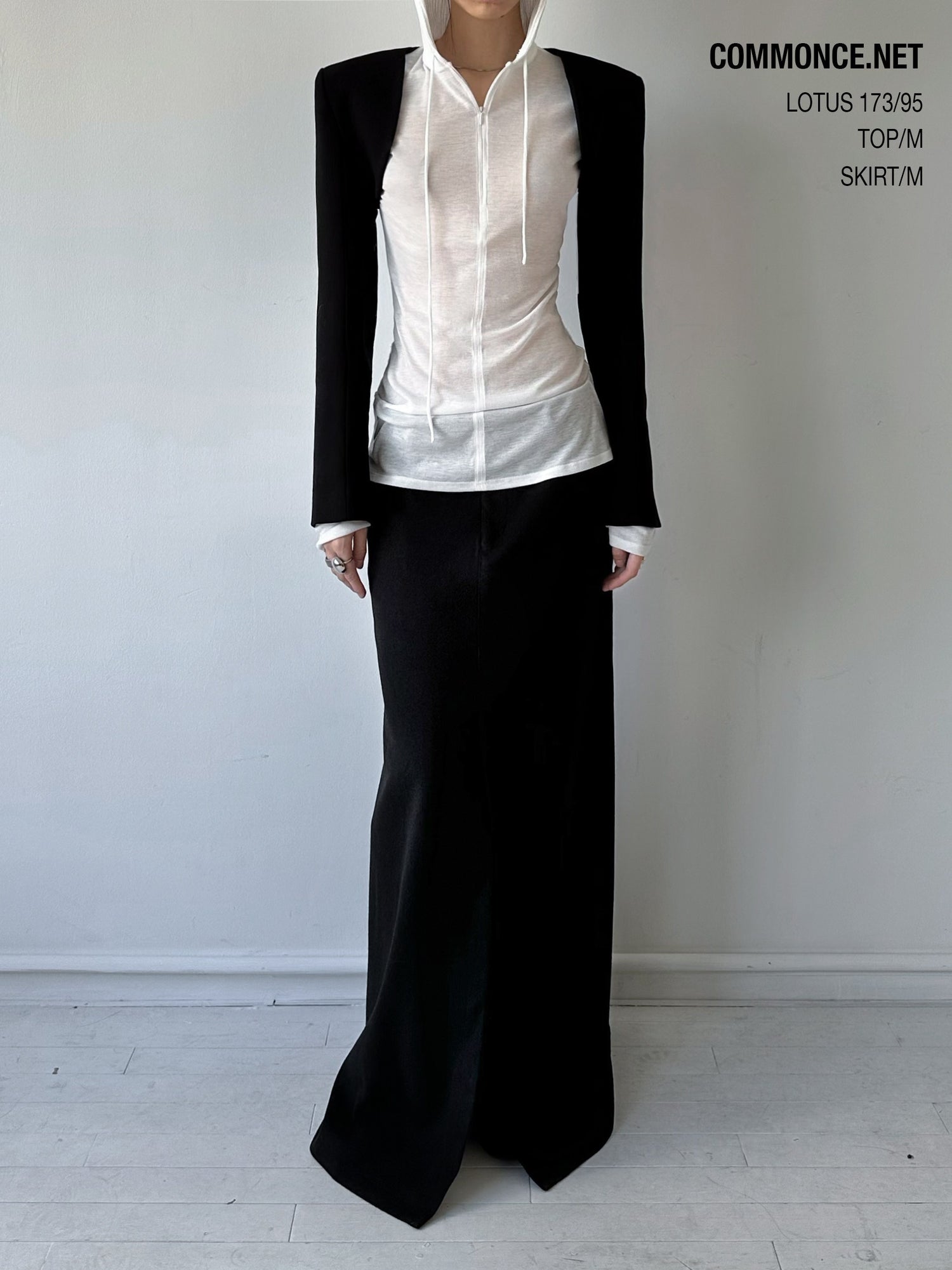commonce_net_Brushed_A_Line_Slit_Adjustable_Waist_Women&
