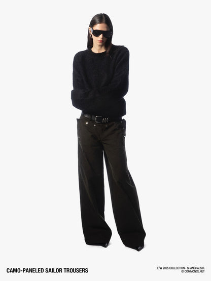 commonce net Dark Army Green Camo Patchwork Sailor Women&
