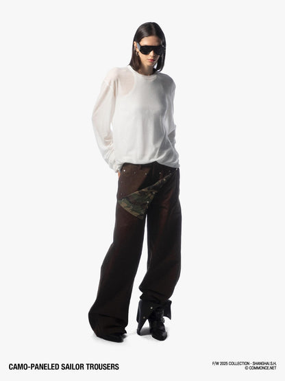 commonce net Dark Army Green Camo Patchwork Sailor Women&