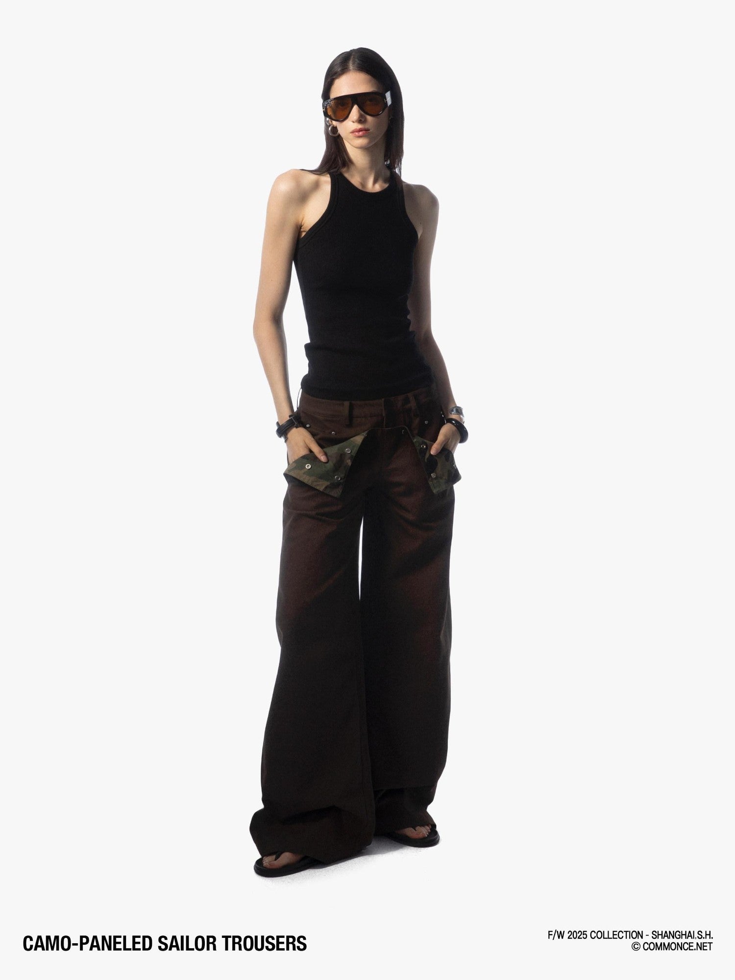 commonce net Dark Army Green Camo Patchwork Sailor Women&