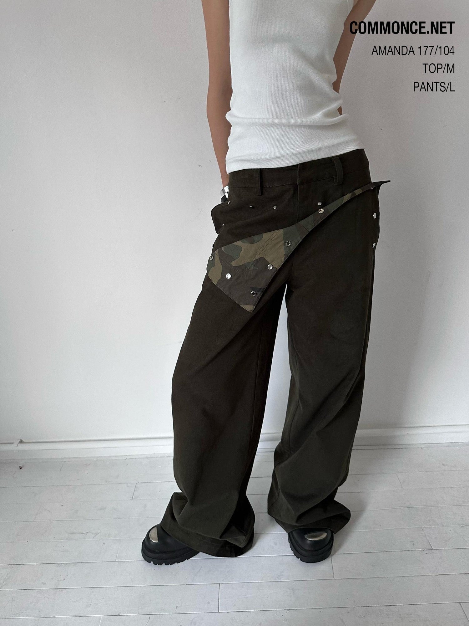 commonce net Dark Army Green Camo Patchwork Sailor Women&