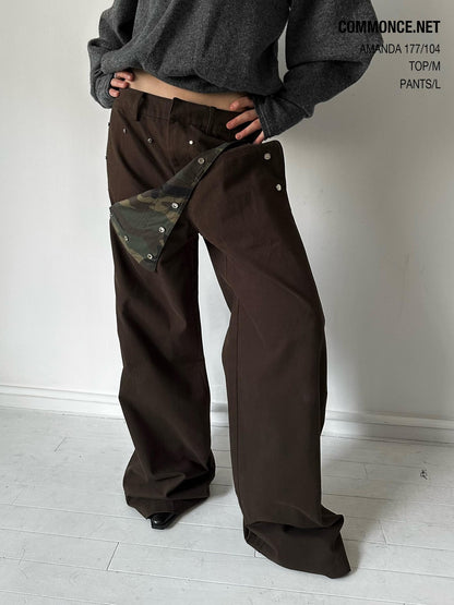 commonce net Dark Army Green Camo Patchwork Sailor Women&