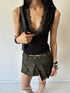 commonce_net_Dark_Lace_Reversible_Deep_V-neck_Short_Sleeve_Women&