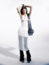 commonce net Draped Asymmetric Flared Pants
