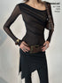 commonce_net_Draped_Asymmetrical_Mesh_Panel_Bodysuit_MISSTT