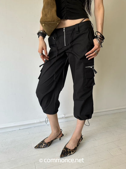 commonce_net_Drawstring_Tie_Multi_Pocket_3d_Cargo_Women&