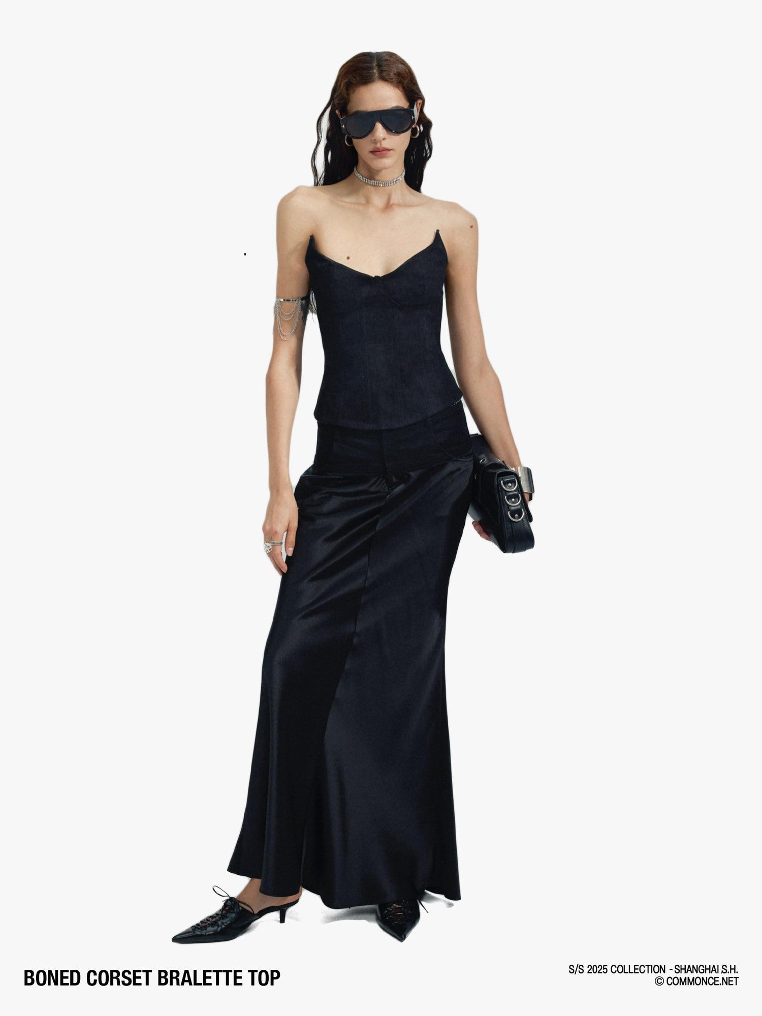 commonce net Frayed Patchwork Micro Fishtail Women&