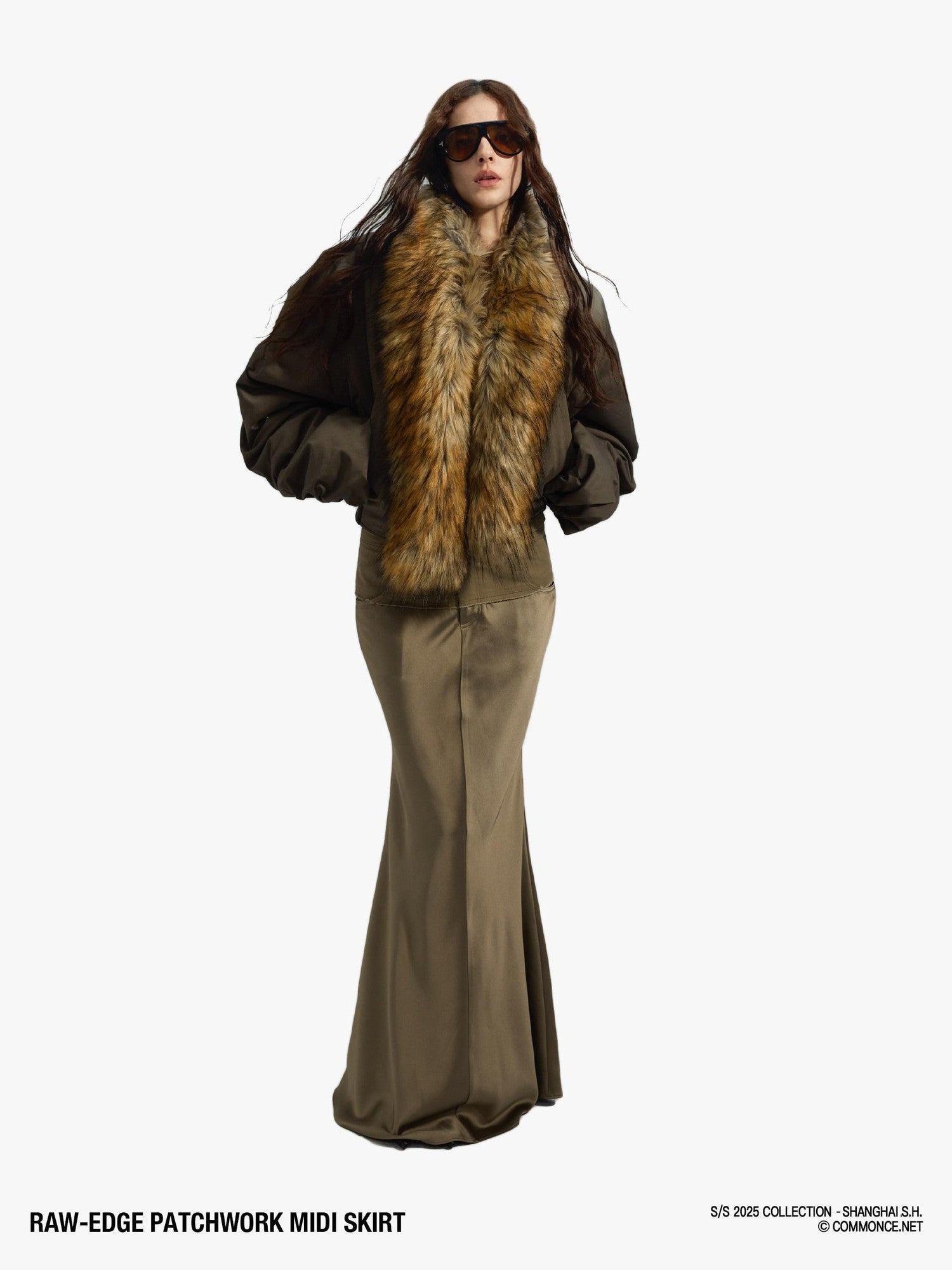 commonce net Frayed Patchwork Micro Fishtail Women&