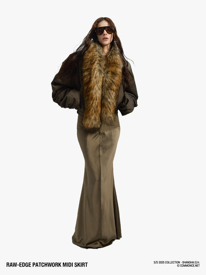 commonce net Frayed Patchwork Micro Fishtail Women&