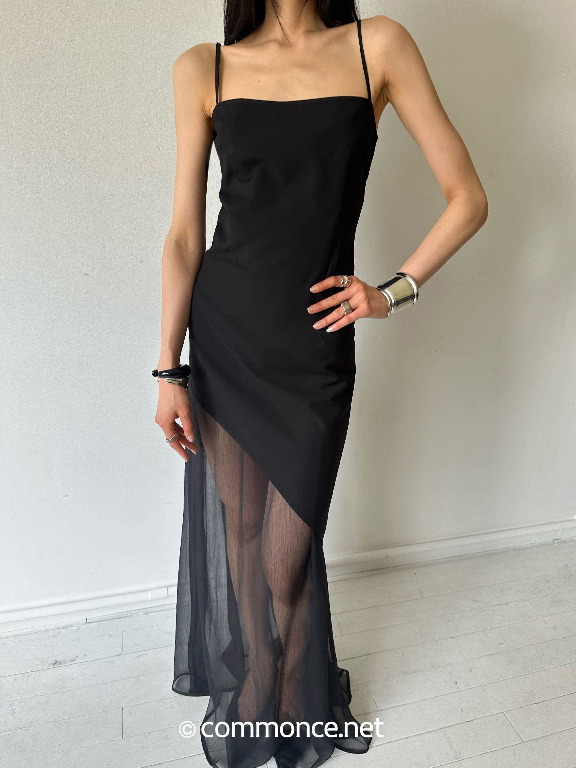 commonce_net_Gothic_Asymmetric_Sheer_Spaghetti_Set_Women&