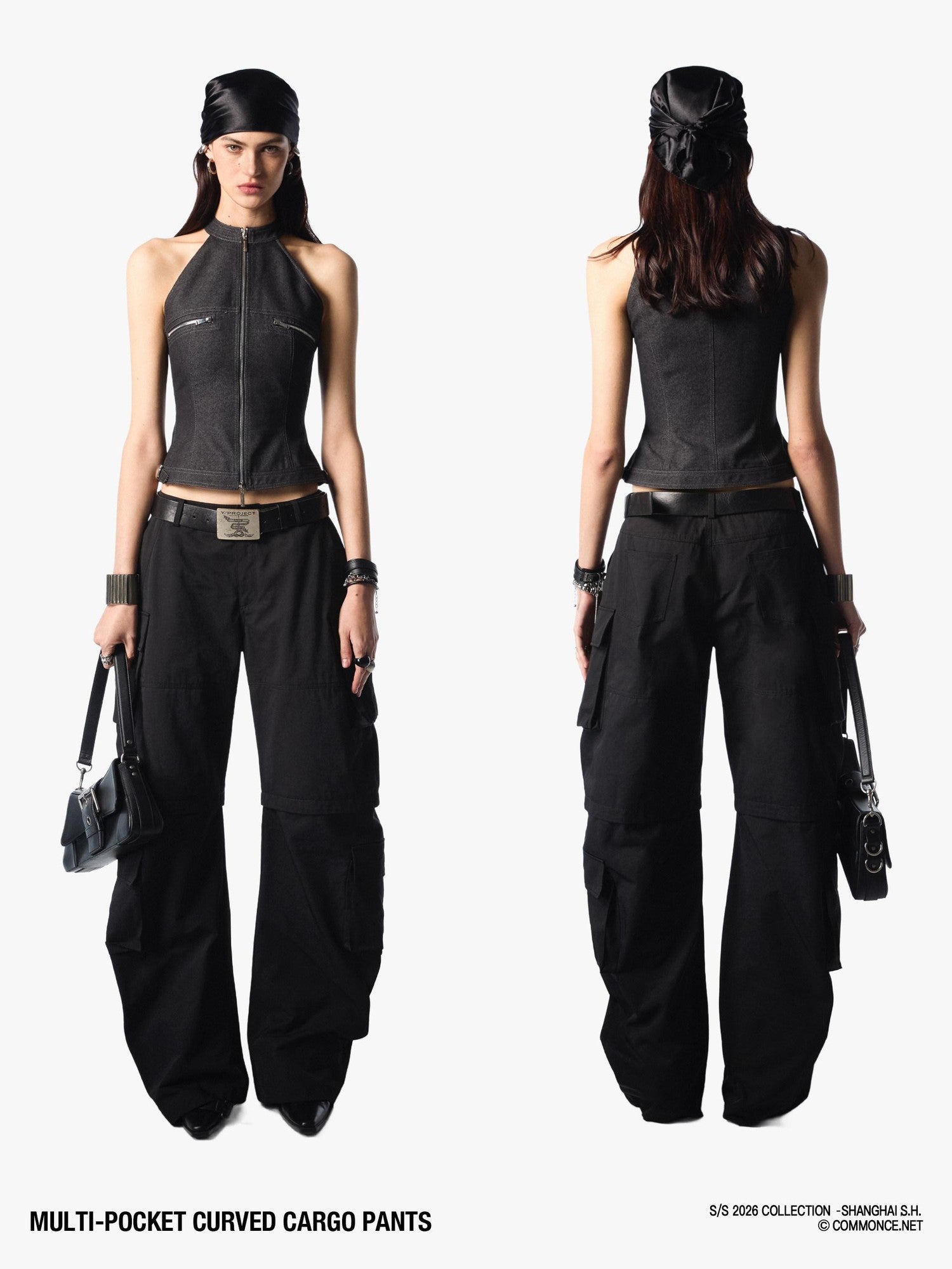 commonce net Long Structured Multi Pocket Women&