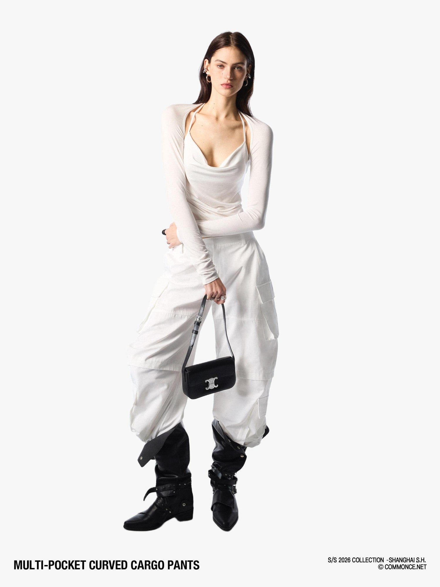 commonce net Long Structured Multi Pocket Women&