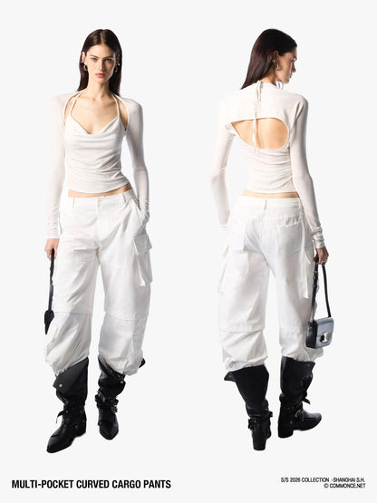 commonce net Long Structured Multi Pocket Women&