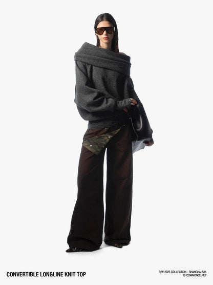 commonce net Longline Versatile High Stacked Collar Women&