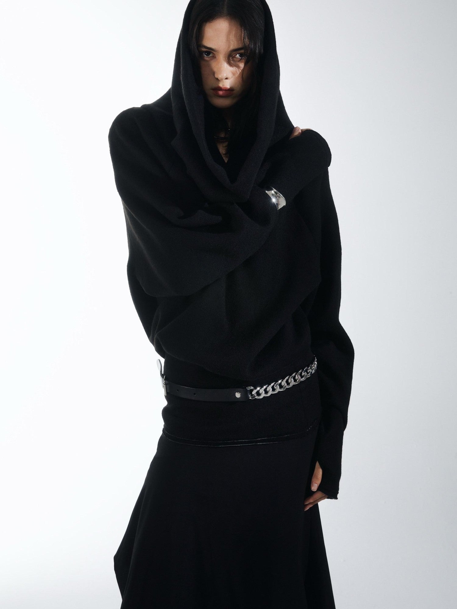 commonce net Longline Versatile High Stacked Collar Women&
