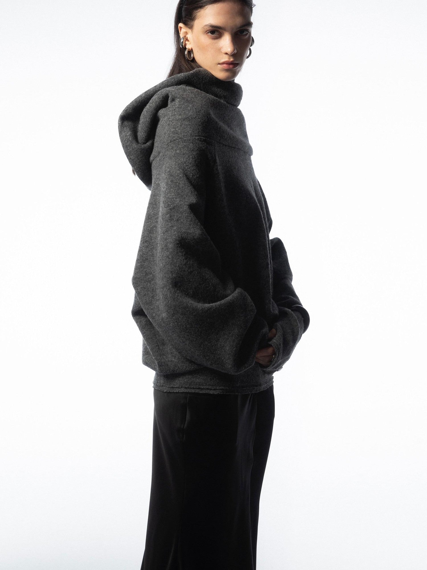 commonce net Longline Versatile High Stacked Collar Women&