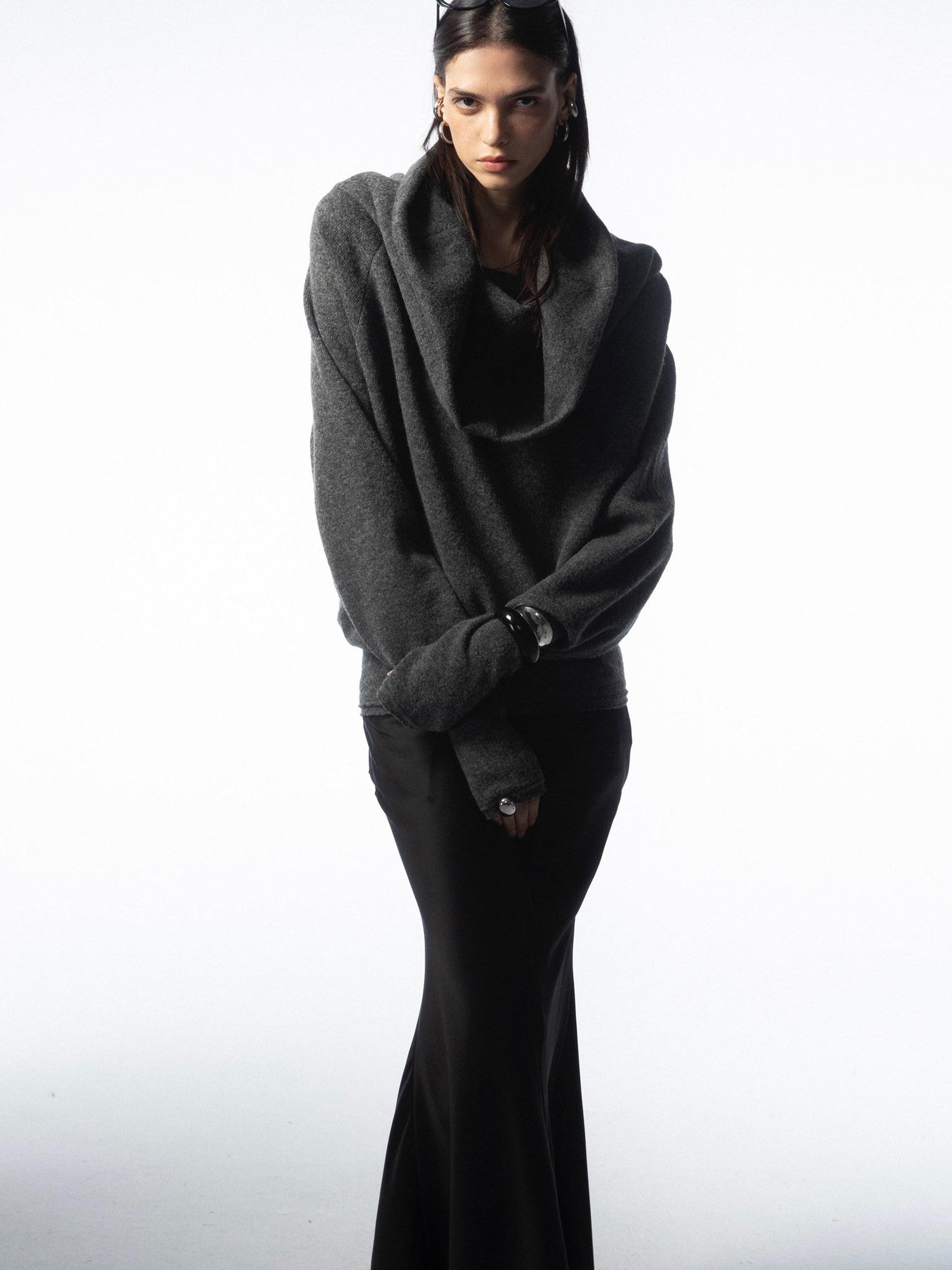 commonce net Longline Versatile High Stacked Collar Women&