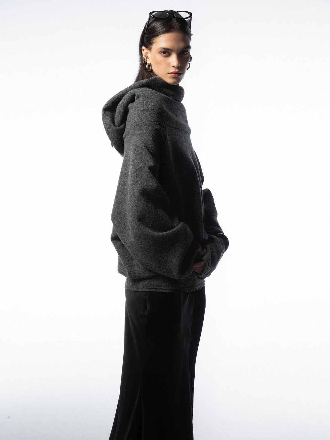 commonce net Longline Versatile High Stacked Collar Women&