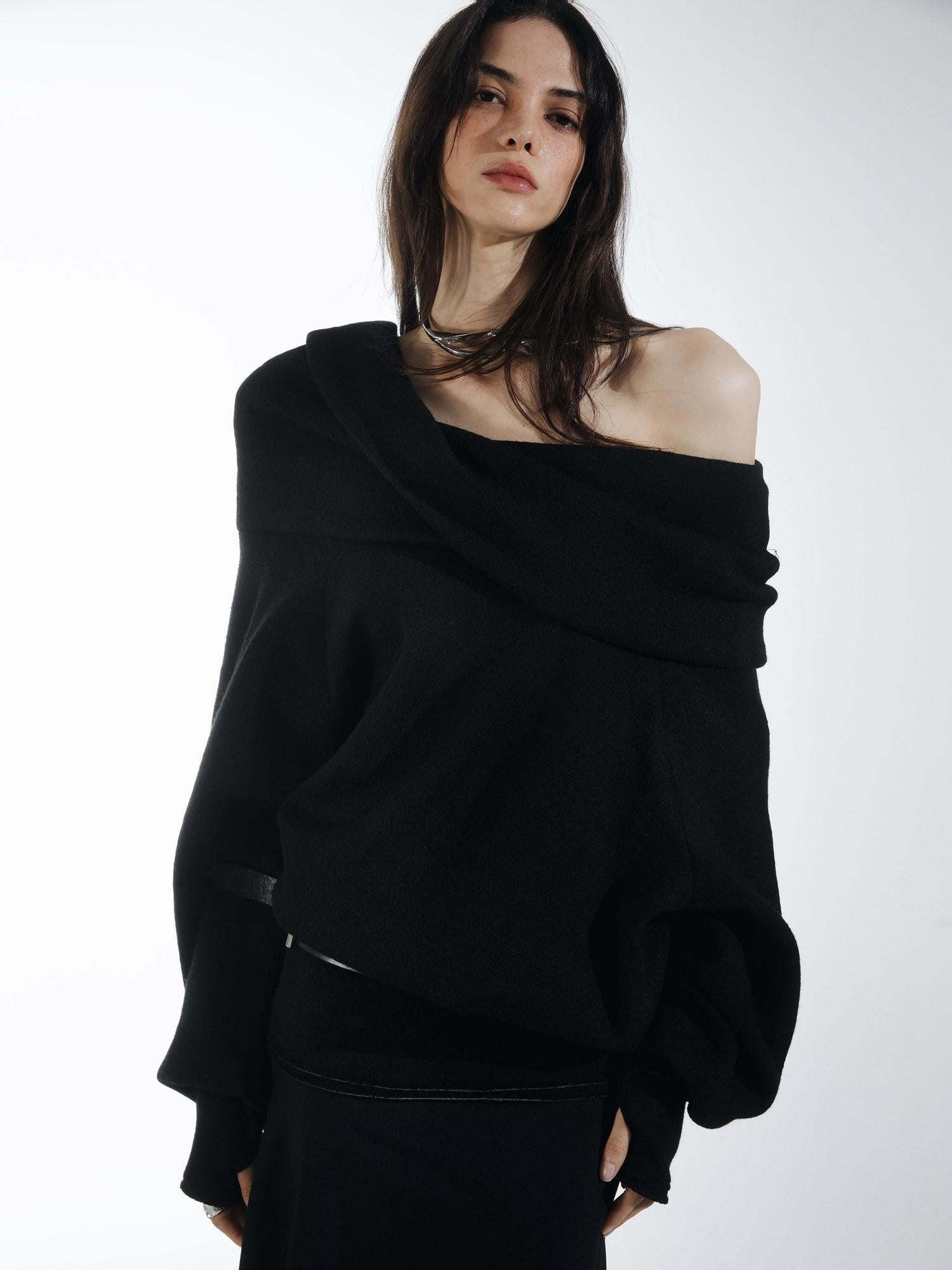 commonce net Longline Versatile High Stacked Collar Women&