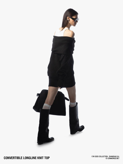 commonce net Longline Versatile High Stacked Collar Women&