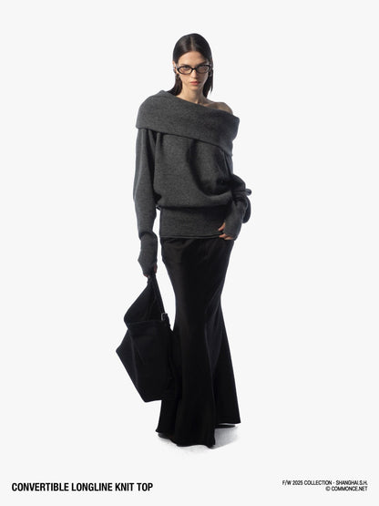 commonce net Longline Versatile High Stacked Collar Women&