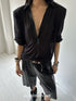 commonce_net_Loose_Fit_Detachable_Shoulder_Pads_Polo_Collar_Women&