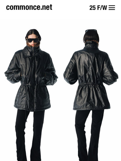 commonce net Multiple Pockets Double Collar Fleece Lined Women&