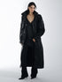 commonce net Oil Wax Coated Double Collar Structured Straight Cut Women&