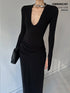commonce_net_Plush_Dark_Deep_U_Ruched_Spliced_Women&