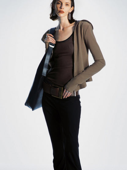 commonce net Reversible Sheer Ribbed Base Layer T-shirt