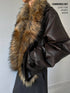 commonce_net_Solid_Detachable_Fur_Collar_Zip_Front_Women&