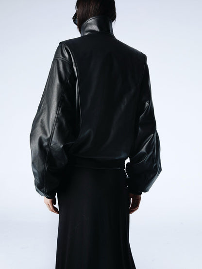 commonce net Solid Detachable Fur Collar Zip Front Women&