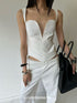 commonce_net_Wide_Strap_Mesh_Splice_V-neck_Bustier_H_Back_Women&