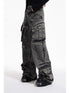 Peoplesense Vintage Industrial Washed Wide Leg Cargo Jeans