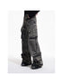 Peoplesense Vintage Industrial Washed Wide Leg Cargo Jeans