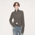RUN_TO_THE_FUTURE_Acrylic_Wool_Blend_Slim_Zip_High_Neck_Office_Cropped_Olive_Cardigans_MISSTT