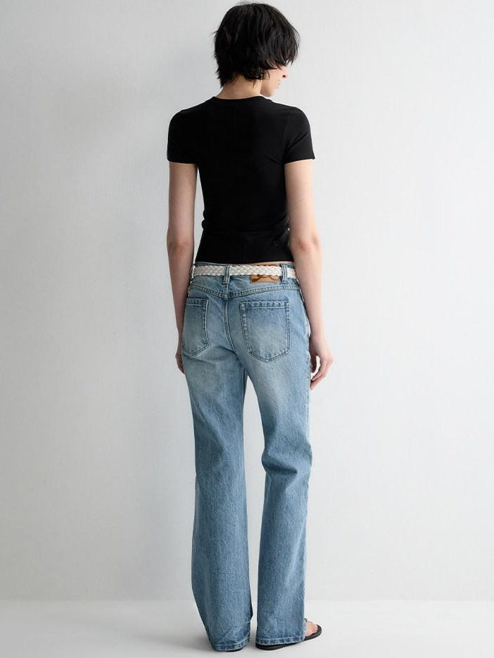 RUN TO THE FUTURE Cooling Lyocell Slim Fit Minimalist Women Office Crew Neck Solid Crop Tops