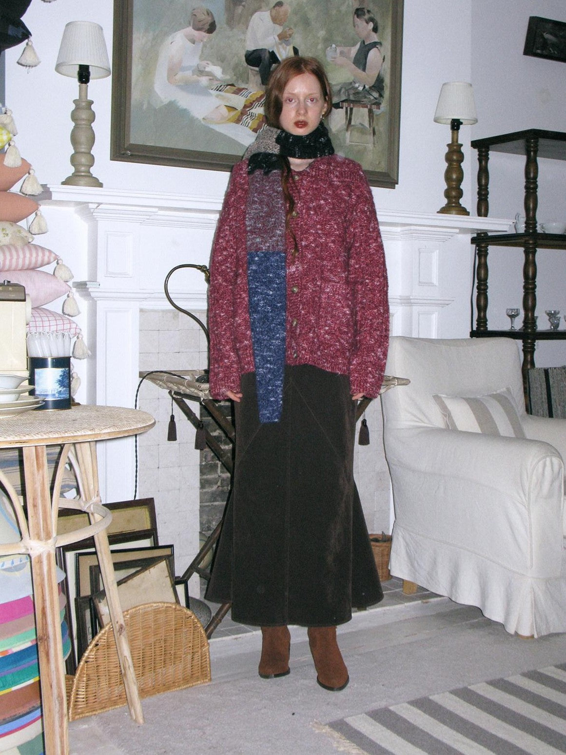 Dorydory Raspberry Red Heavily Crafted Thick Outerwear Women&
