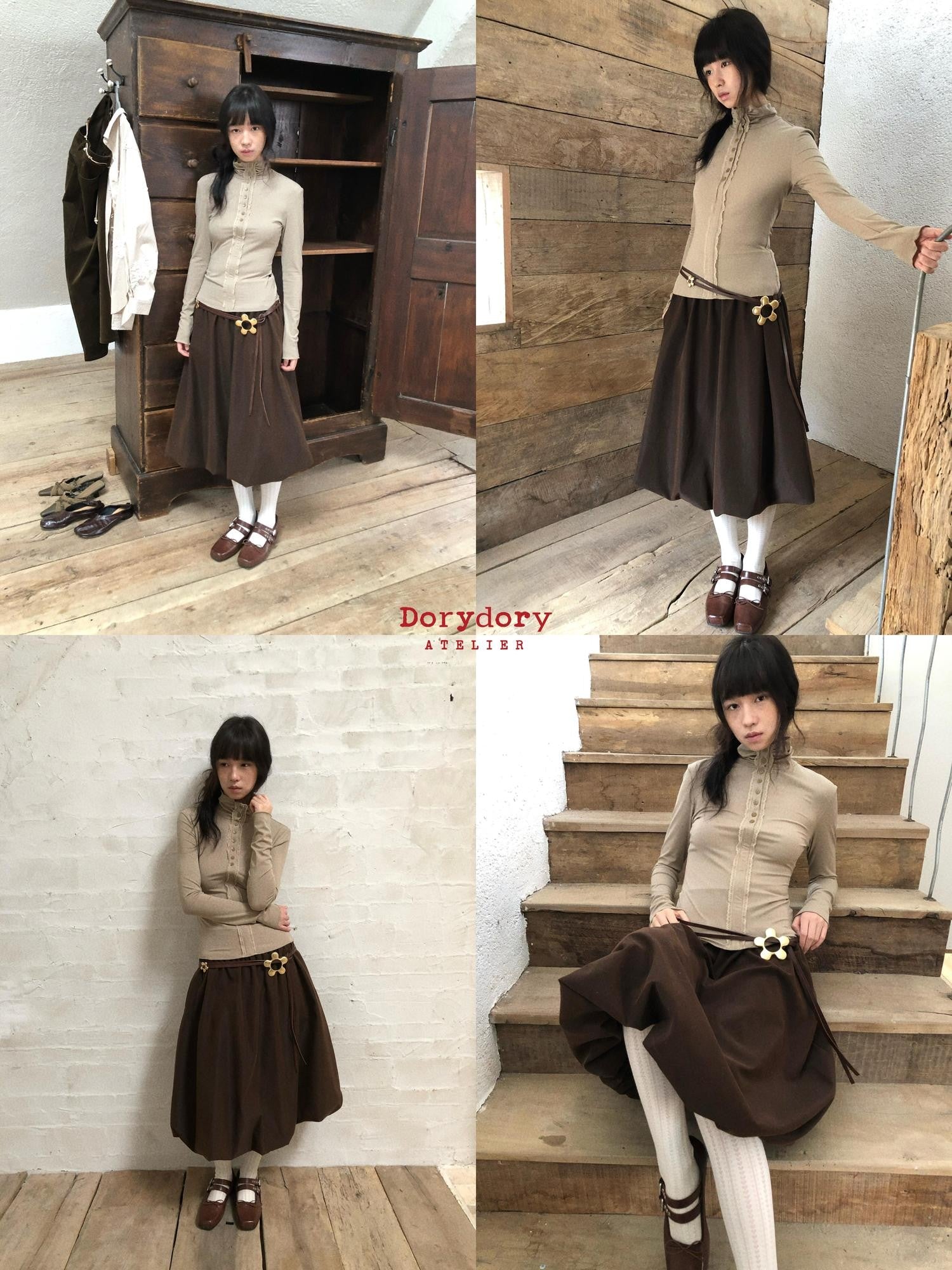 Dorydory Vintage Bouffant Mid Waist Women&