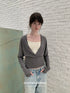 DKZ_OFFICIAL_Gray_Colorblock_Batwing_Sleeve_Women&