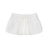 RUN TO THE FUTURE Original Minimal Cotton Lantern Low Waist Tie Pockets Women Short Trousers