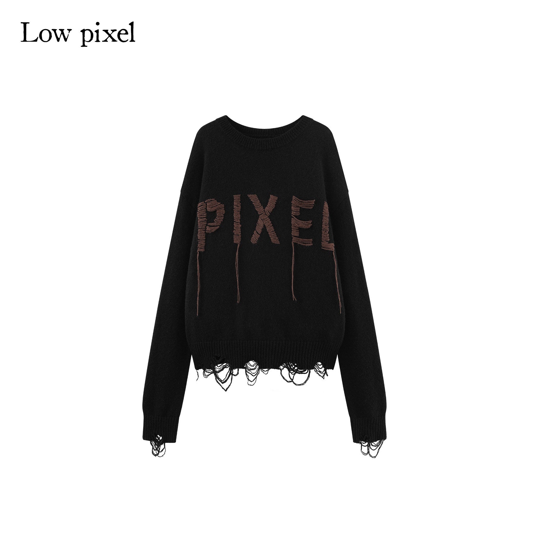 Low_pixel_Warm_Oversized_Street_Style_Distressed_Hem_Women_Black_Knit_Pullover_Sweaters_MISSTT