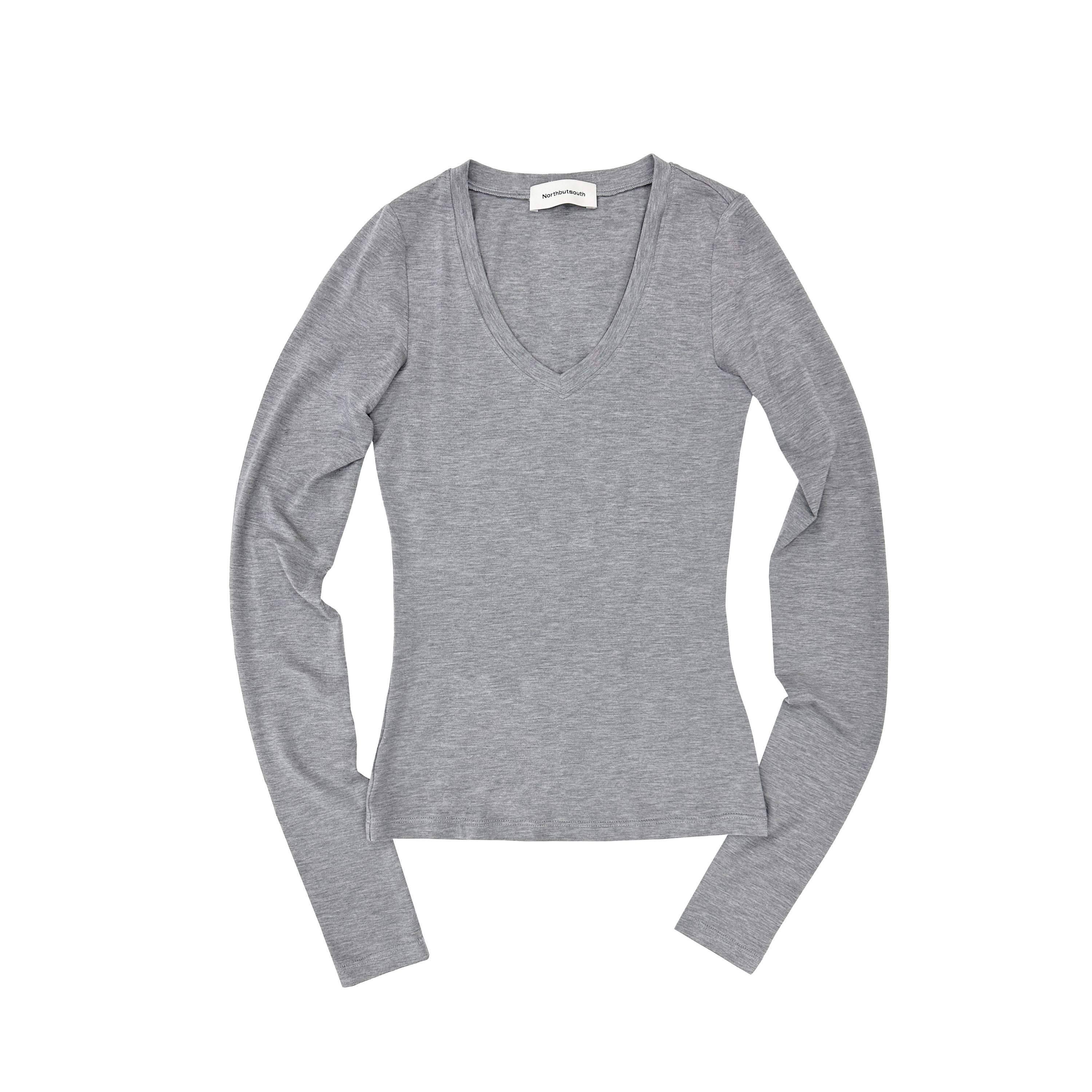 Northbutsouth_Tricolor_V-neck_High_Stretch_Slim_Women&