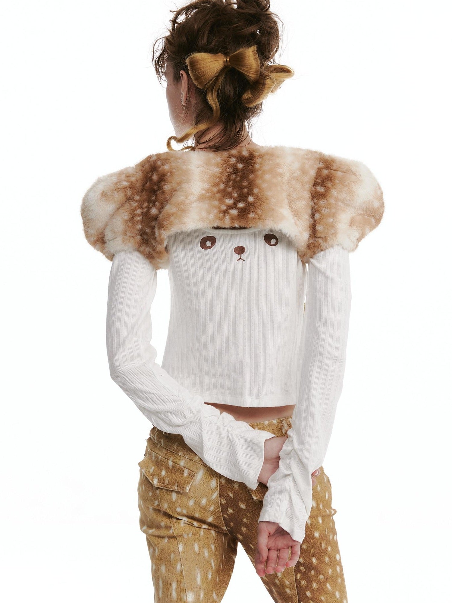 nit alcove Cardigan court à encolure bateau et ouverture sur le devant, modèle original pour femme, noir, Deer Accessories