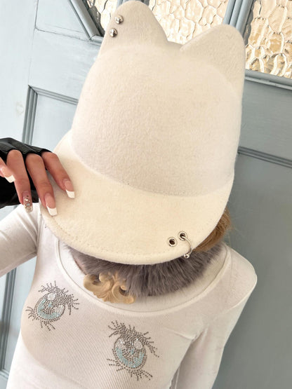 nit alcove Cozy Wool Adjustable Casual Unisex Riding Cap Flat Brim Hats