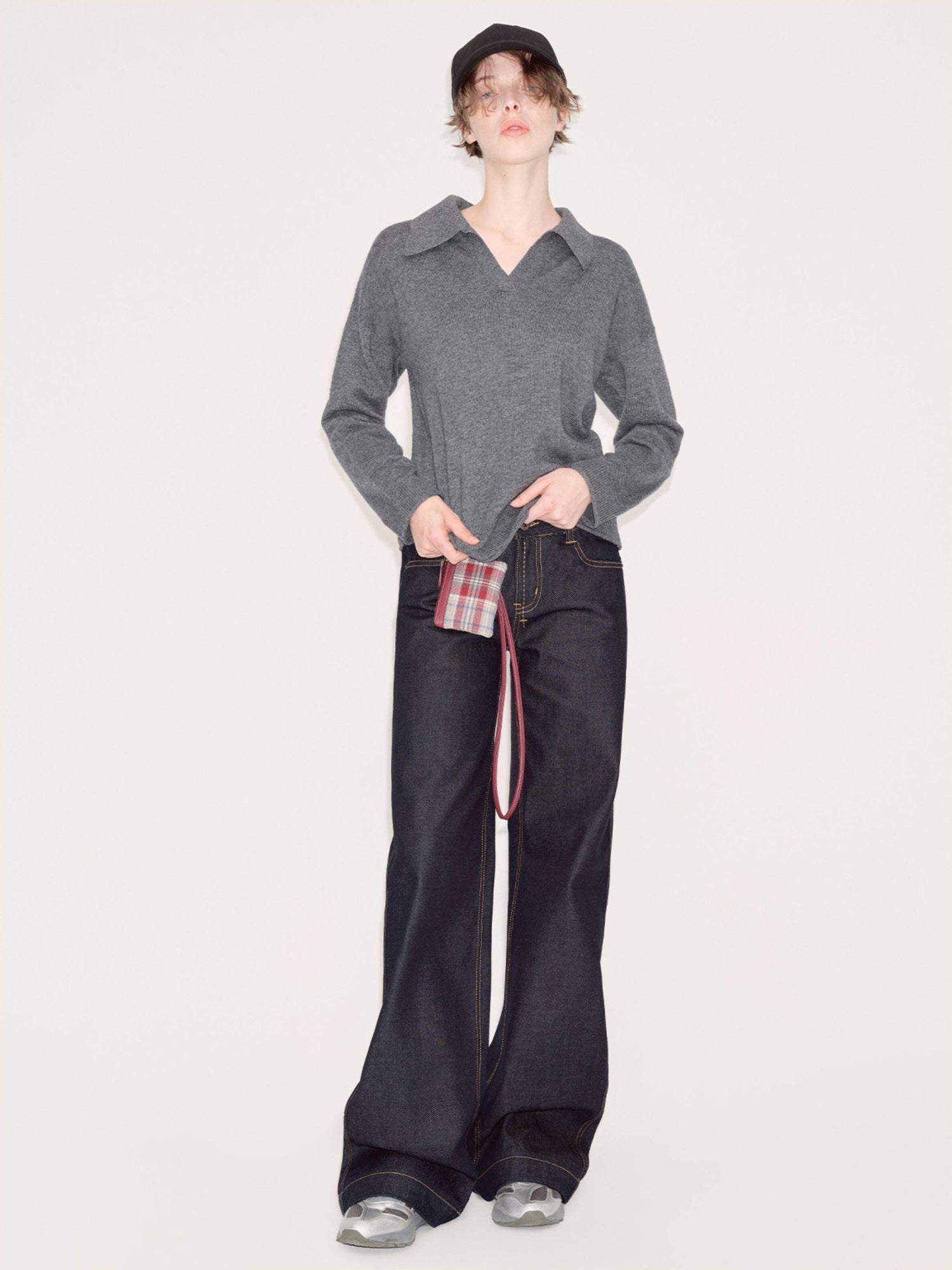 RUN TO THE FUTURE Vintage Low Waist Raw Denim No Stretch Zip Fly Women Straight Jeans